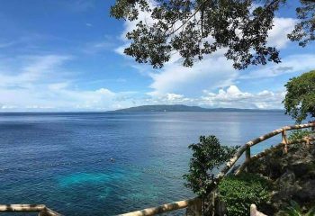 Vue du site de plongée depuis Almira Diving Resort, Napaling point, Panglao, Philippines